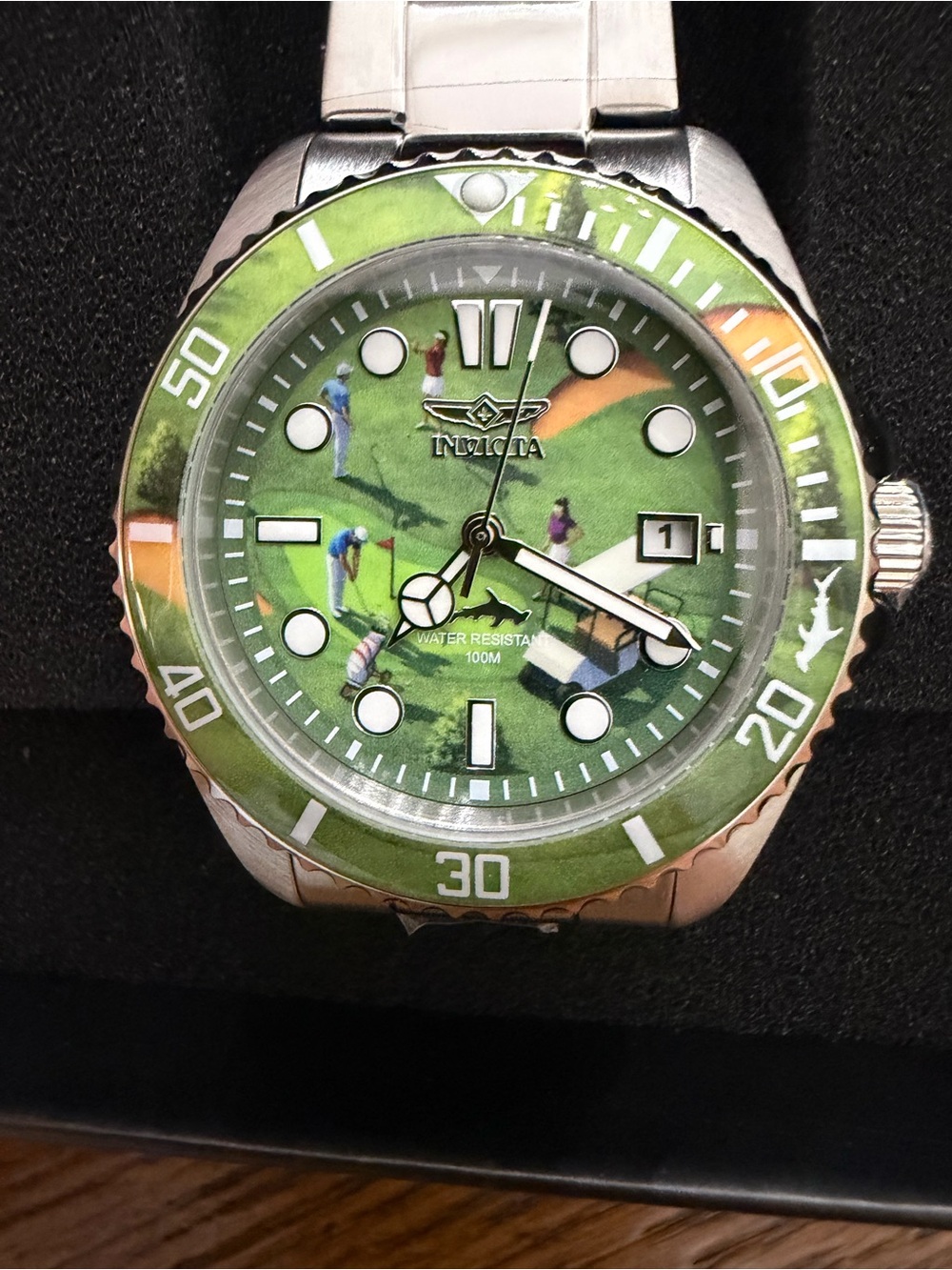 Invicta ProDiver Green Golf-Themed Watch